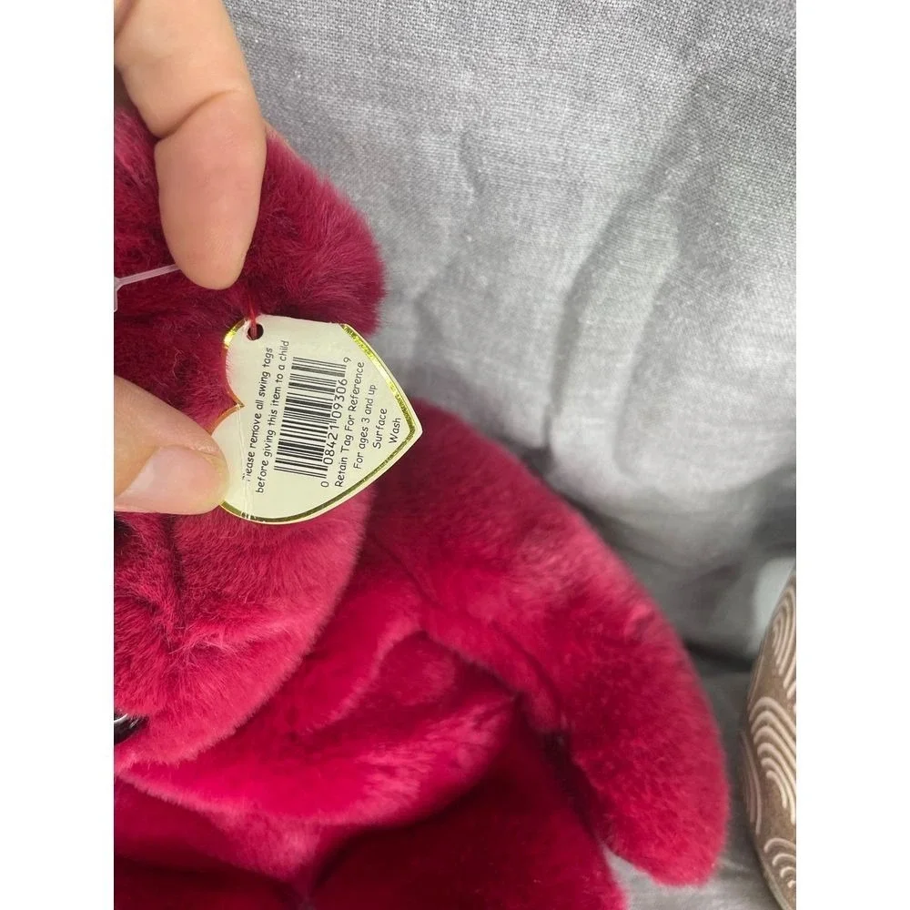 Vintage 1998 Ty‎ Beanie Buddy Teddy Cranberry
